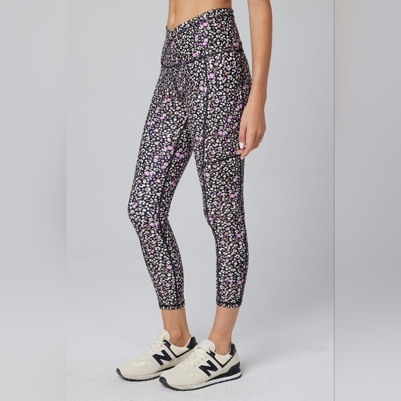 Saltwater Luxe Level Up Pant  Floral Dots - Leggings - Size Large - Picture 4 of 12